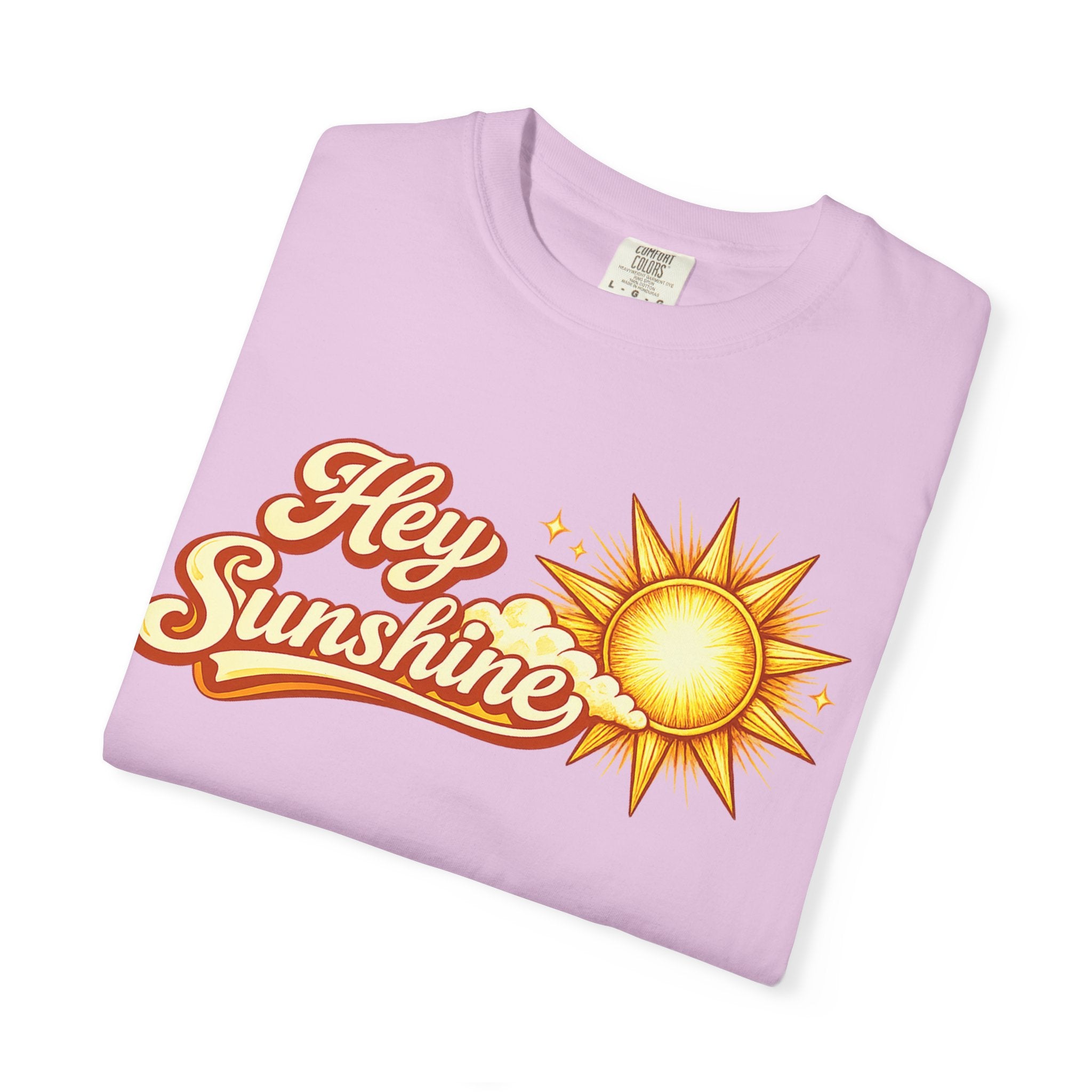 Hey Sunshine T-Shirt — Retro Sun Graphic Tee