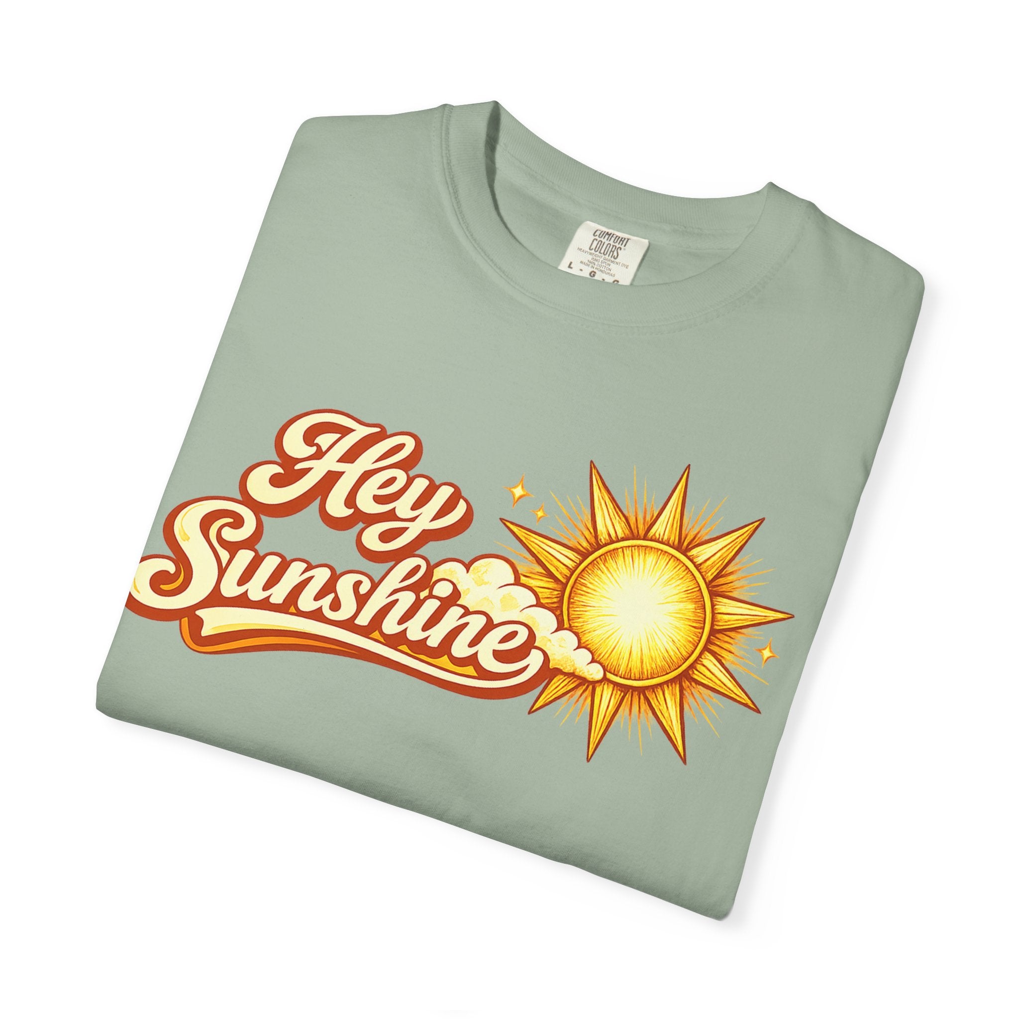 Hey Sunshine T-Shirt — Retro Sun Graphic Tee