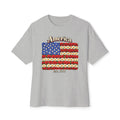 America Floral Flag T‑Shirt — Patriotic USA Flower Flag Tee (Est. 1776)
