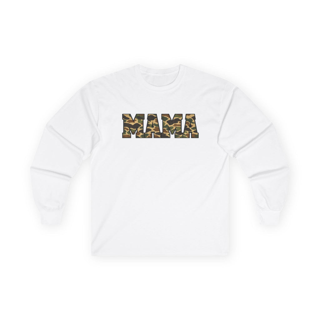 Mama Camo Long Sleeve Tee – Military Camouflage Mama Shirt