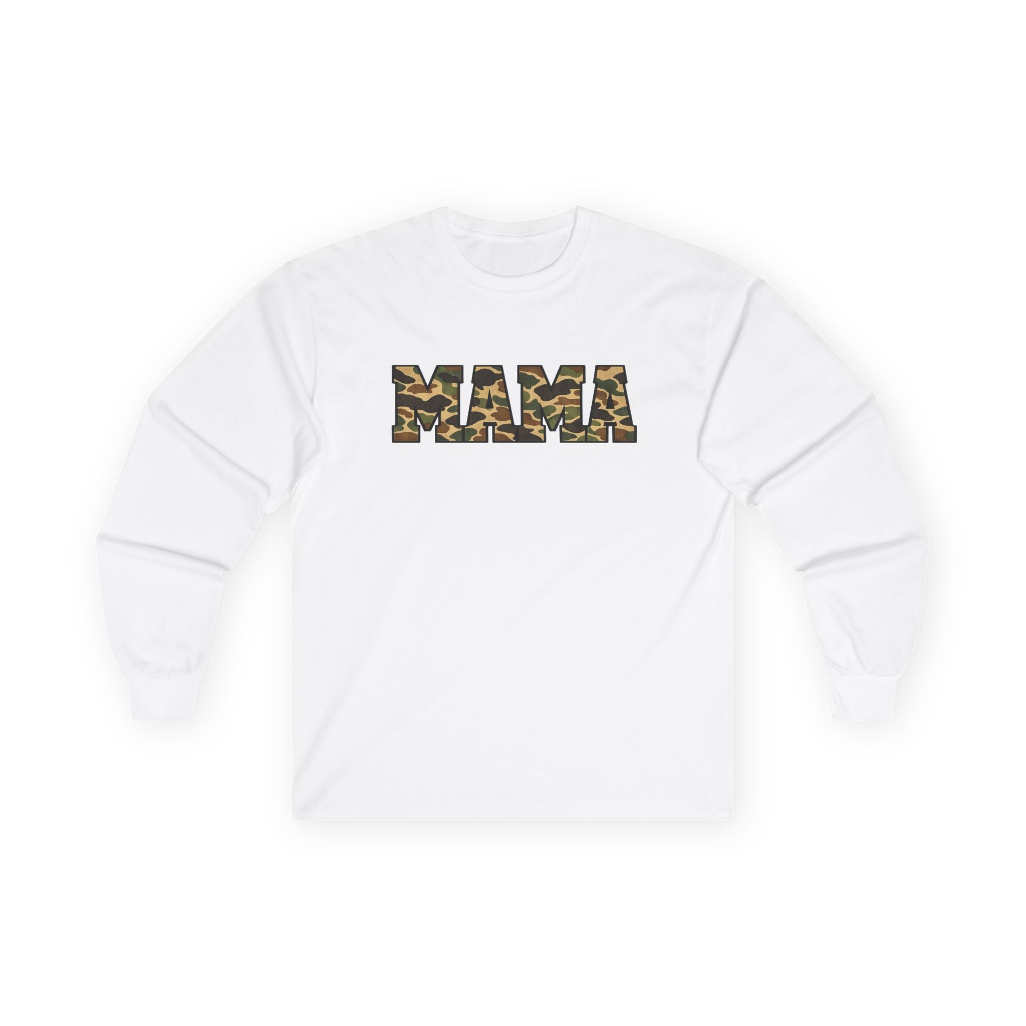 Mama Camo Long Sleeve Tee – Military Camouflage Mama Shirt
