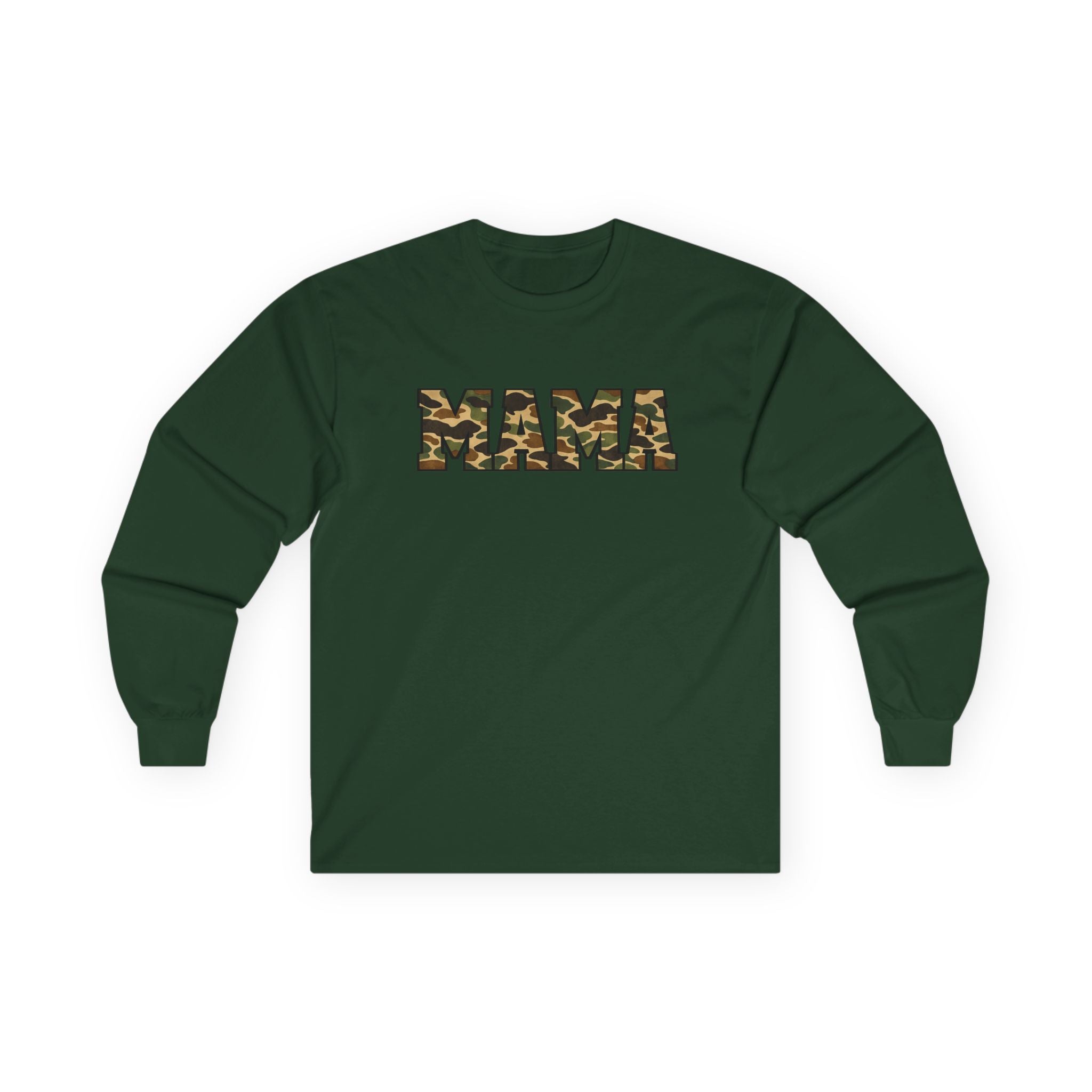 Mama Camo Long Sleeve Tee – Military Camouflage Mama Shirt