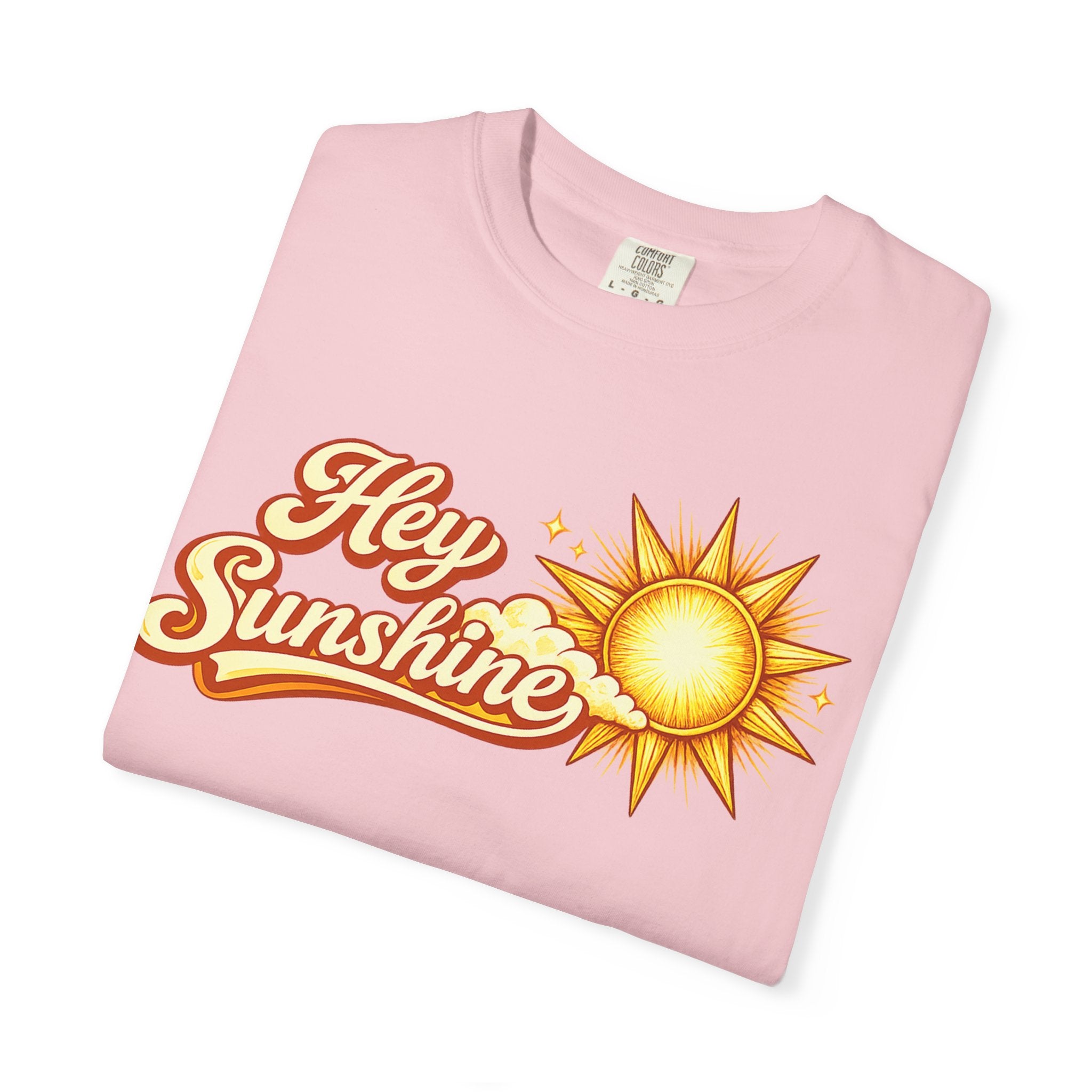 Hey Sunshine T-Shirt — Retro Sun Graphic Tee