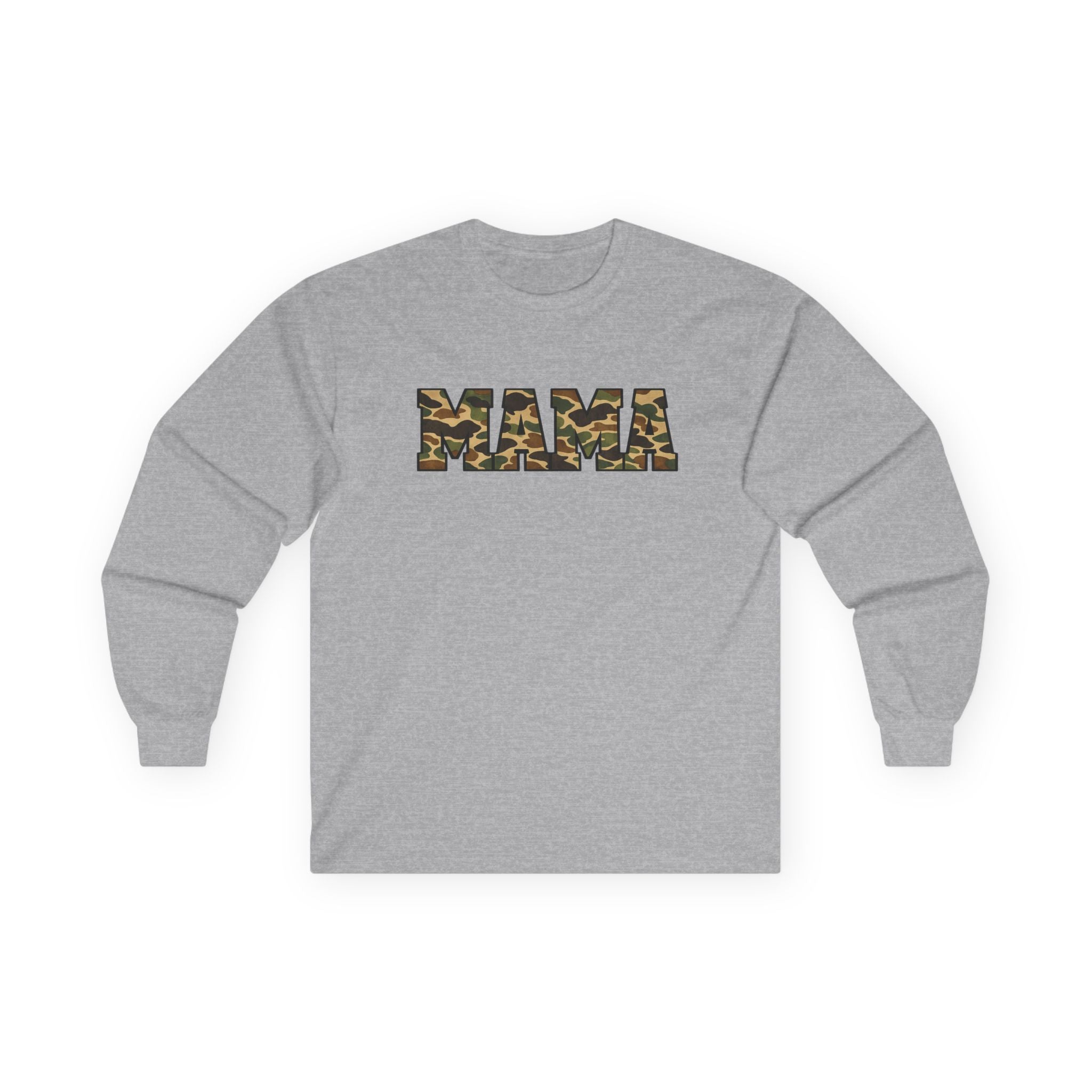 Mama Camo Long Sleeve Tee – Military Camouflage Mama Shirt